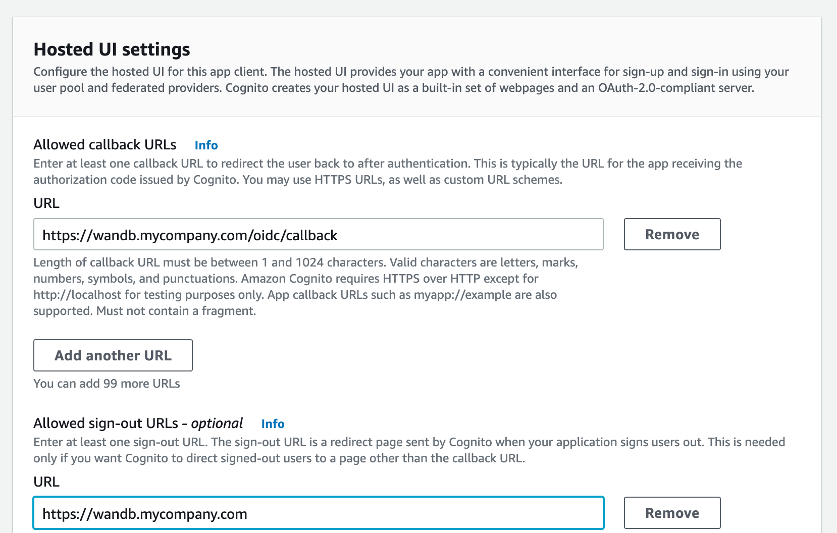 Host configuration