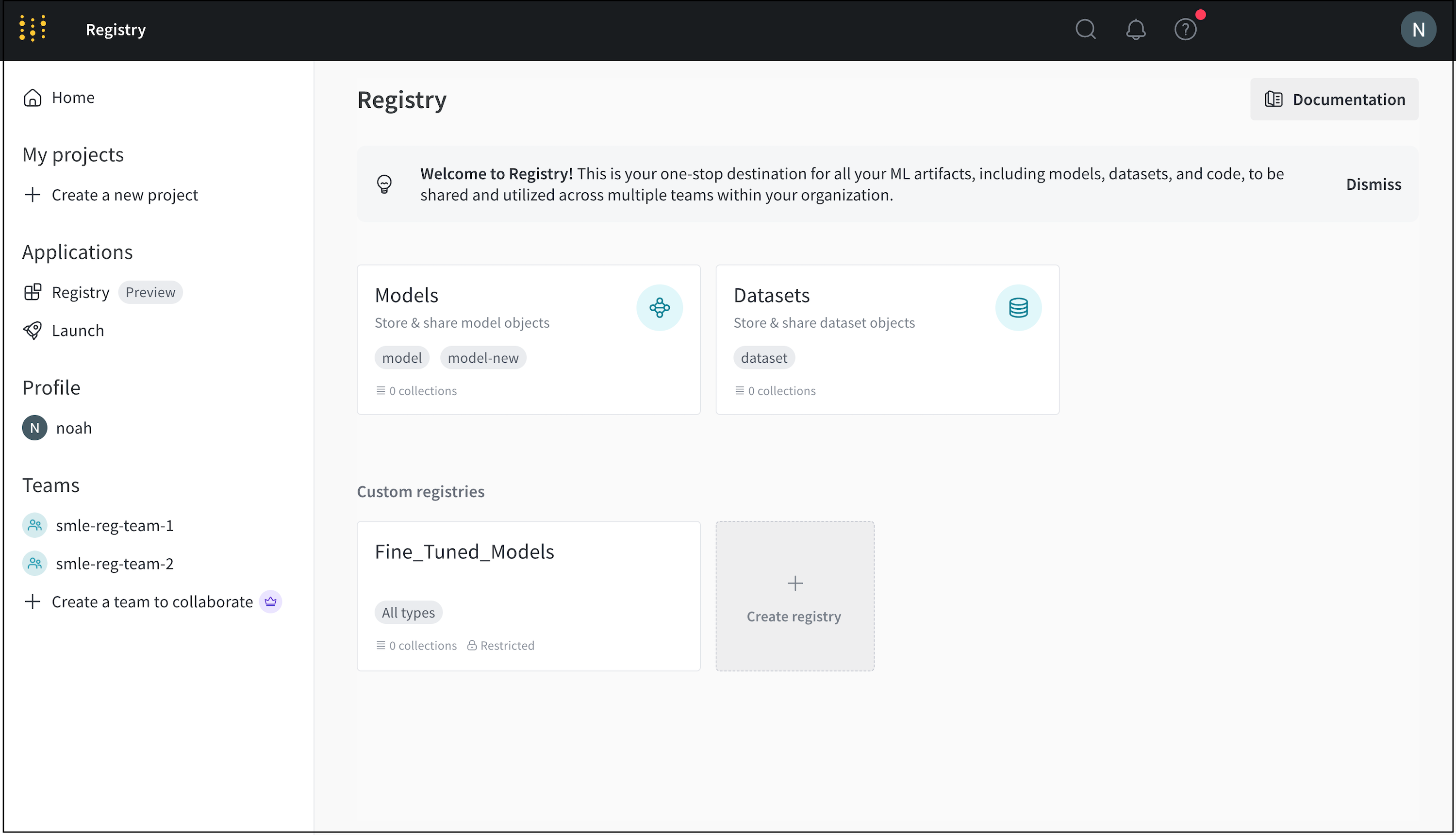 Core registry